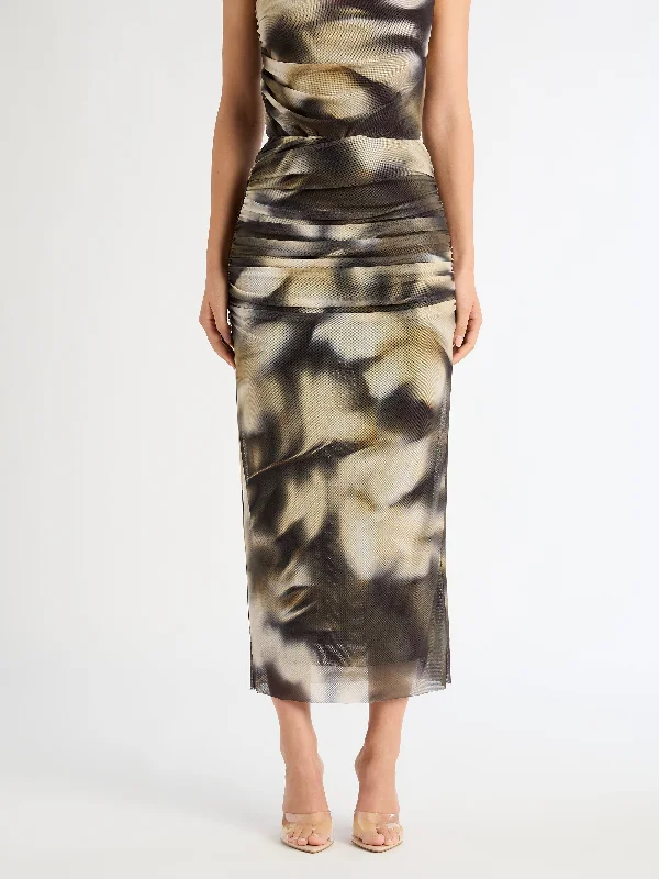 GOLD MIRAGE SKIRT linen skirt natural