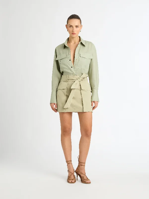 IVY MINI SKIRT leather skirt durable