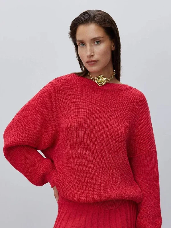 Backless Cut Out Long Sleeve Christmas Sweater Thin Thick Dense
