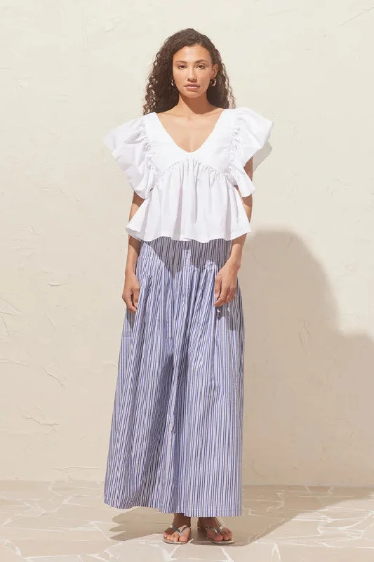 Ruby - Sandler Skirt, Navy Stripe seamless skirt comfort