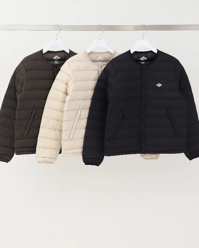 DOWN CREWNECK JACKET Embroidered Jacket Appliqued Jacket Beaded Jacket