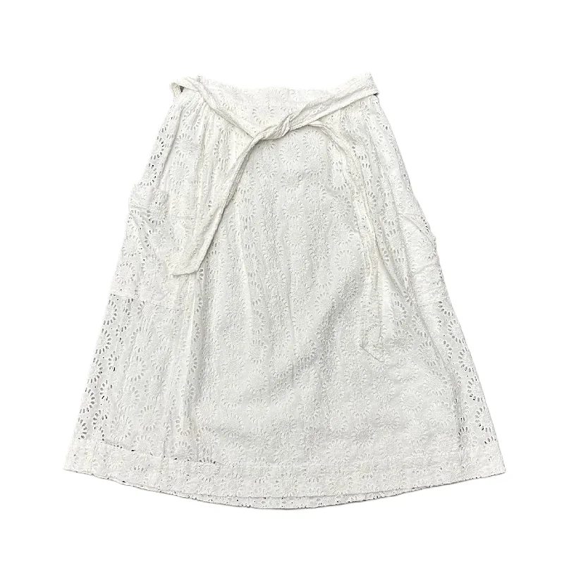 White Skirt Designer By Lilly Pulitzer, Size: 4 corduroy skirt cozy