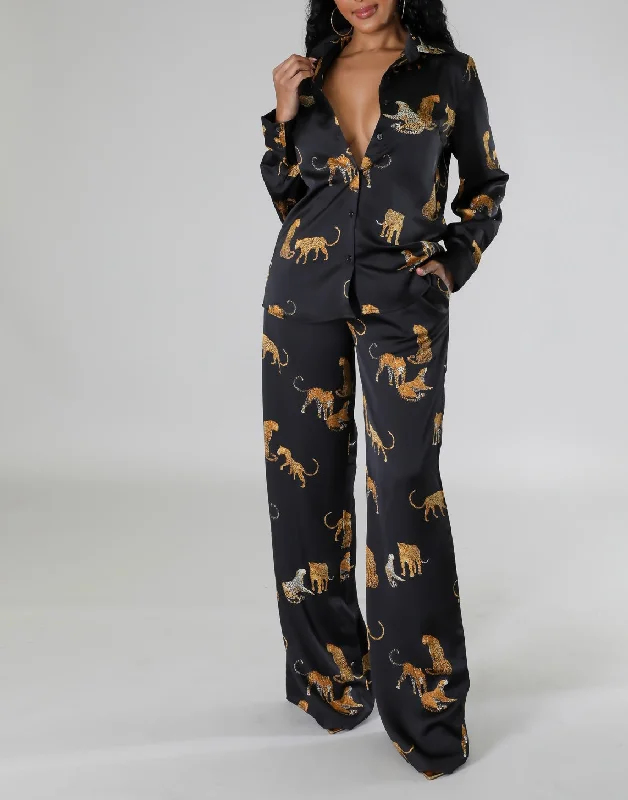 Luxury Pant Set Trendy High-Waist Trousers