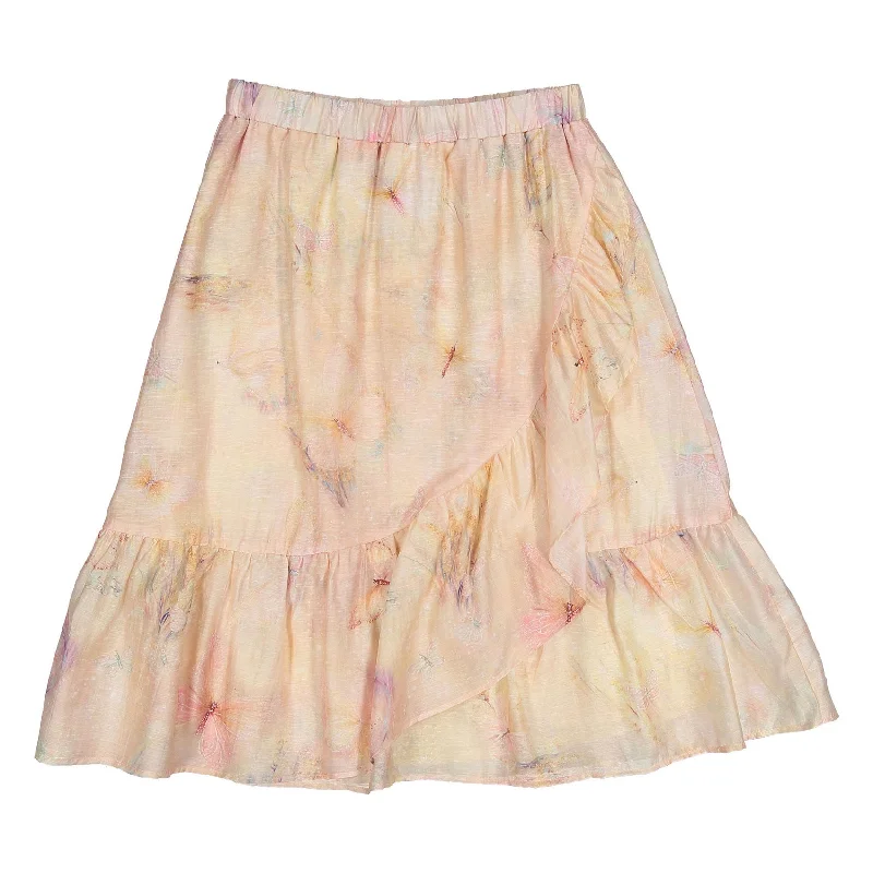 Ava and Lu Pink Butterfly Skirt lace skirt elegant