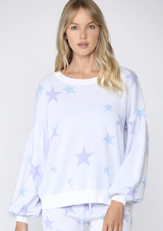 star sweater Solid Print Embellished
