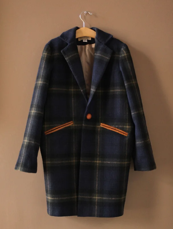 Plaid Cocoon Jacket Nylon Jacket Polyester Jacket Spandex Jacket
