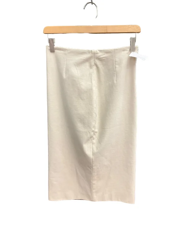 Beige Skirt Designer Yohji Yamamoto, Size 10 linen skirt airy