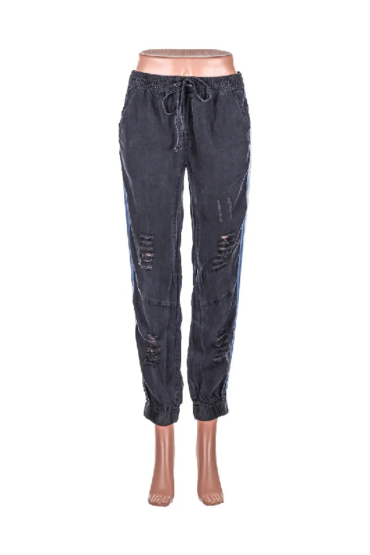 Womans Vintage Havana Pants Elegant Silk Pants
