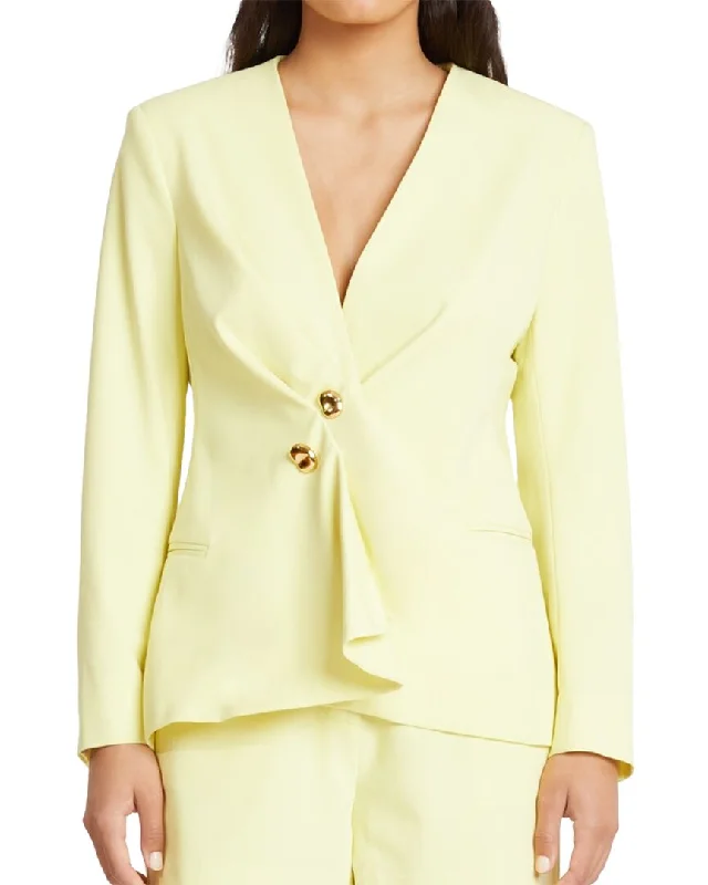 Tanya Taylor Melita Jacket Front Pockets Side Pockets Patch Pockets