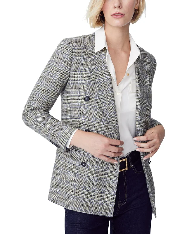 J.McLaughlin Foxley Wool-Blend Jacket Toggled Jacket Drawstring Jacket Belted Jacket