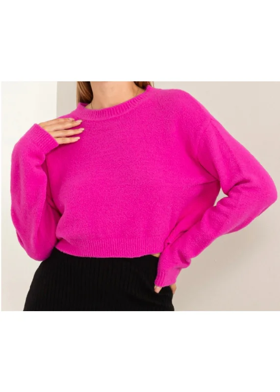 basic crew sweater Mesh Fabric Canvas Fabric Denim Fabric