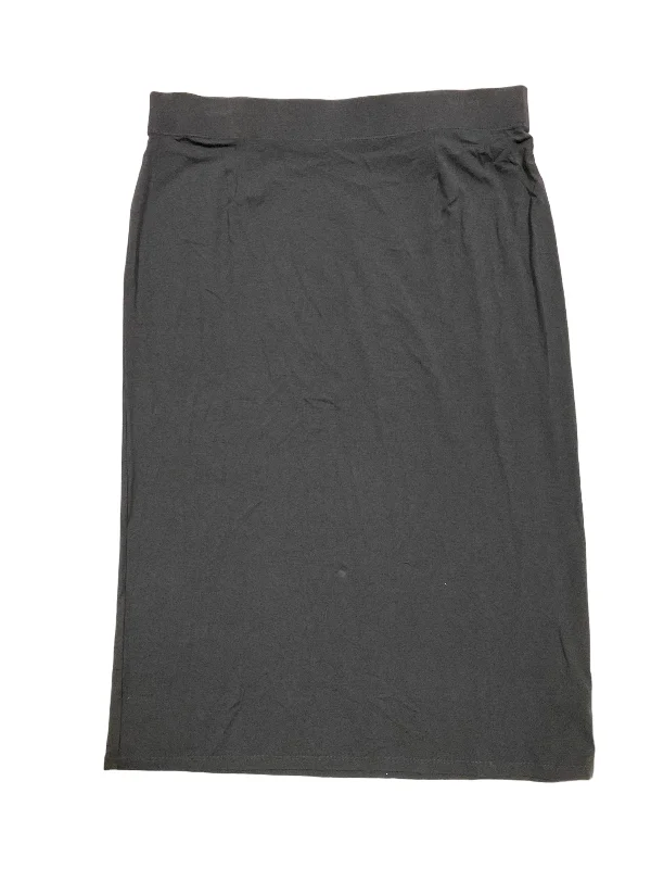 Navy Skirt Designer Eileen Fisher, Size L leather skirt durable