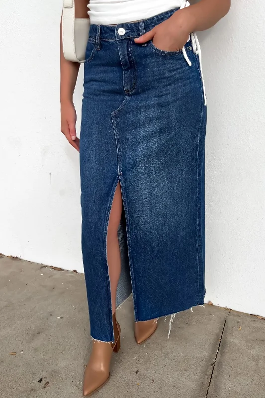 Mid Repair Maxi Skirt Day Dreamer silk skirt lustrous