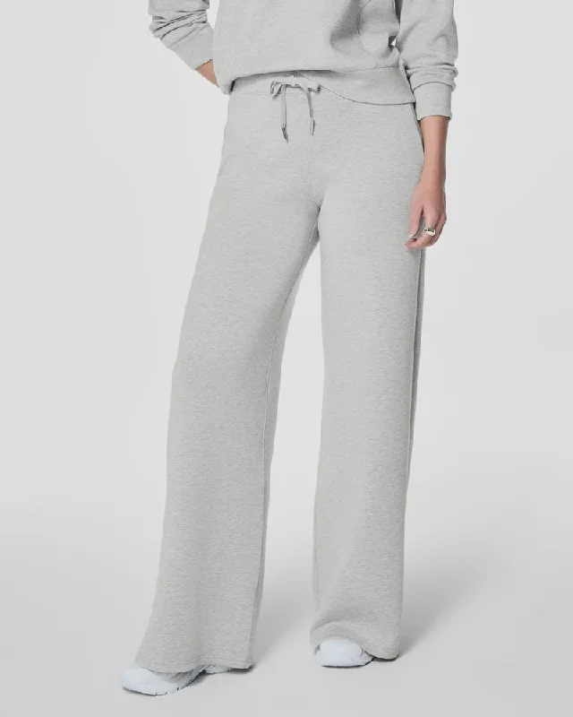 Spanx AirEssentials Wide Leg Pant | Light Heather Comfortable Cargo Pants
