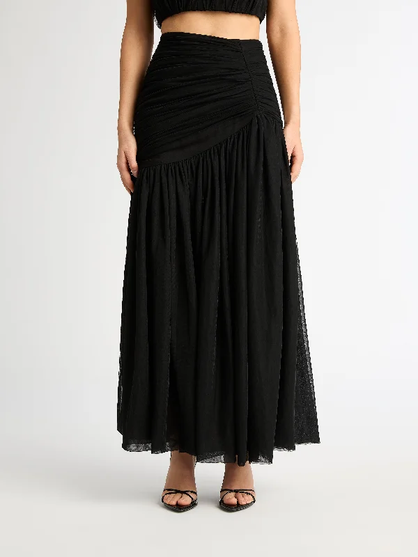 ARIELLA TULLE SKIRT wool skirt thick