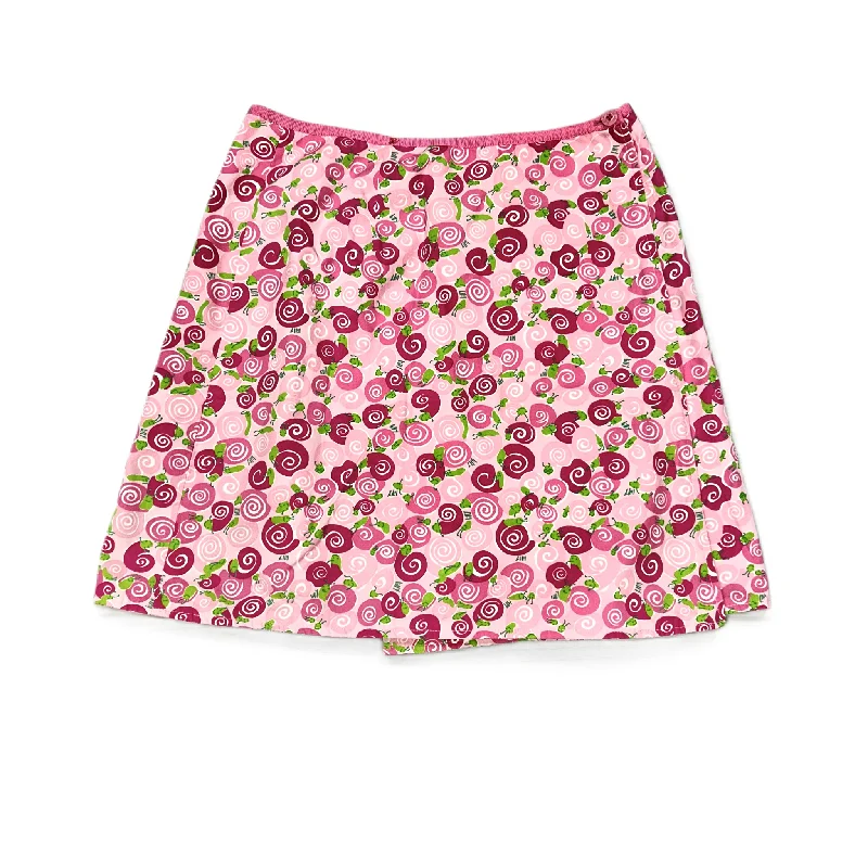 Green & Pink Skirt Designer By Lilly Pulitzer, Size: 2 wool skirt thick