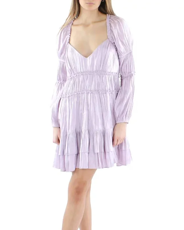 Tammy Mini Dress In Pale Iris | Pale Iris Chic Tropical Mini Dress